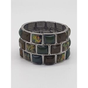 Lia Sophia "Castaway" Abalone and Resin Stretch Bracelet JB1/3